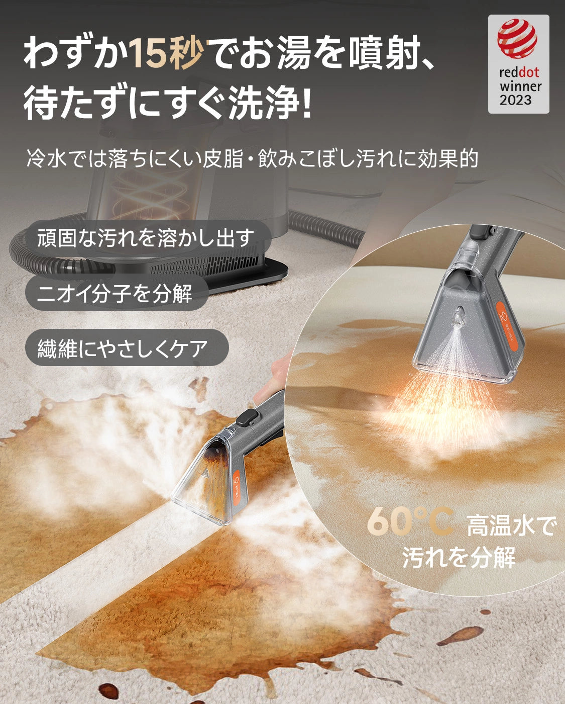UWANT リンサークリーナー Y100 Steam ブラウングレー