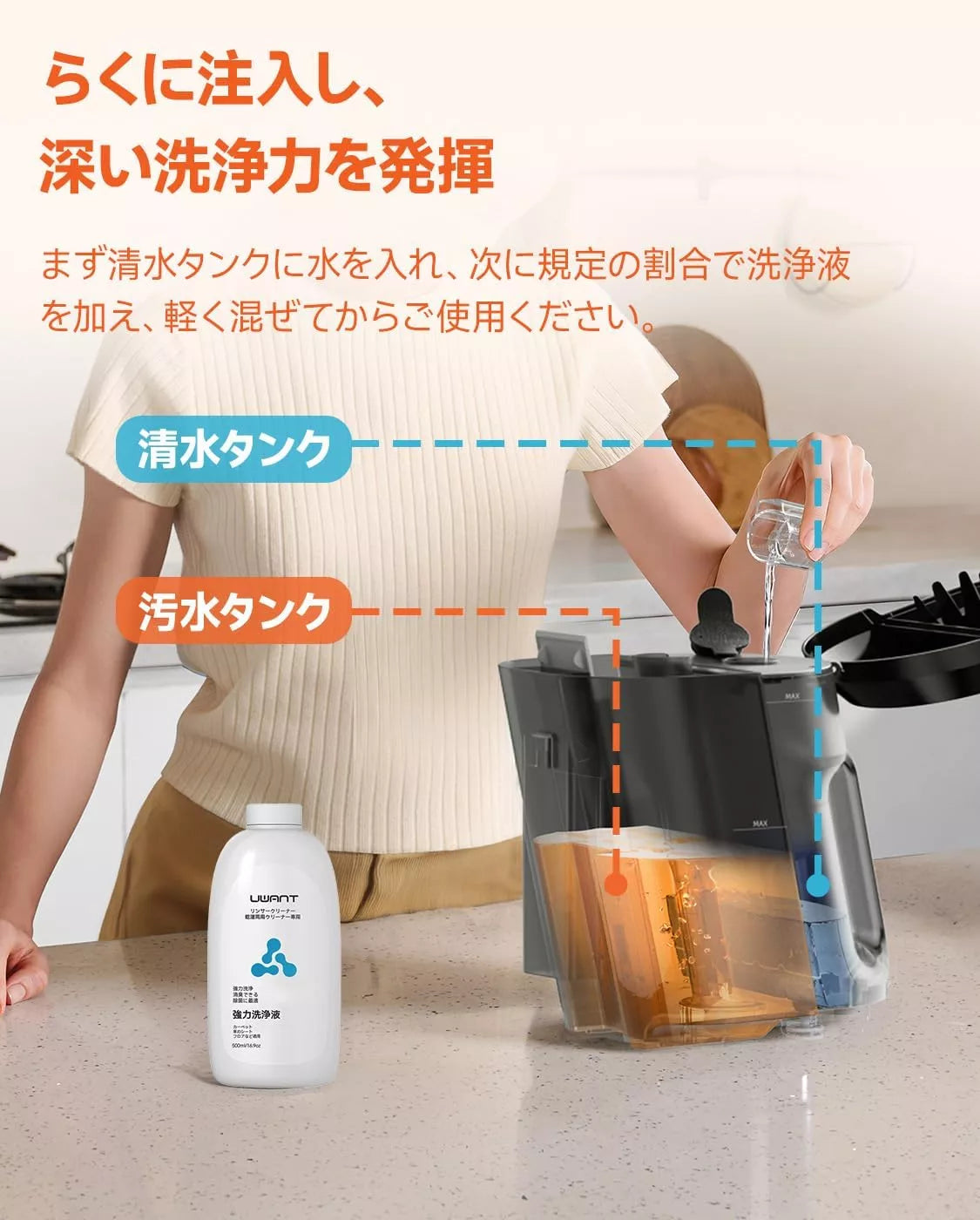UWANT 強力洗净液500ml