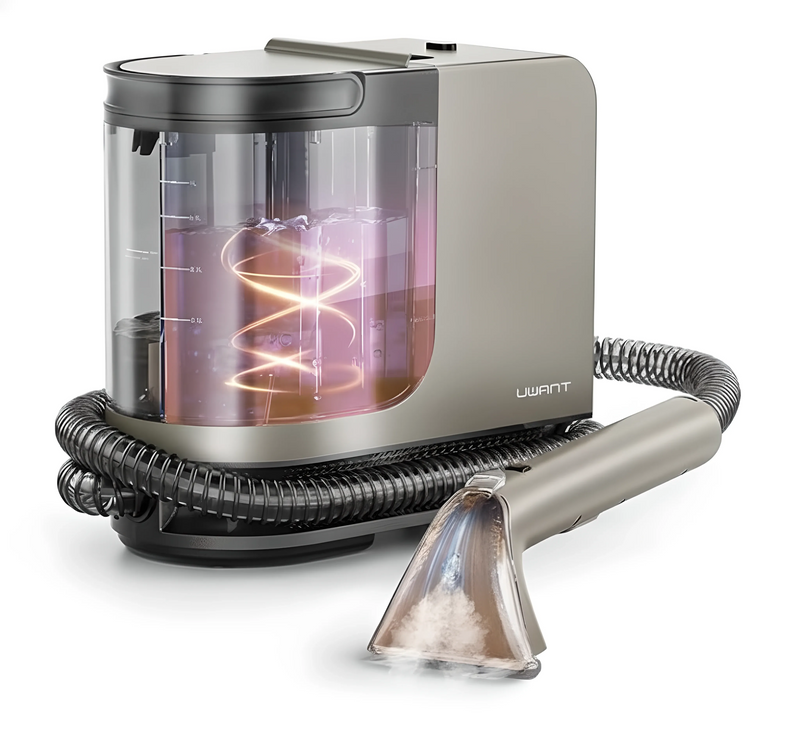 カーペットクリーナー 100℃高温スチーム 除菌消臭 UWANT B400 18000Pa強力吸引 65℃温水洗浄 リンサークリーナー ソファ 車内掃除