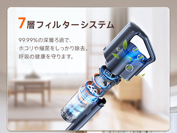 uwant V500 Pro 掃除機 コードレス 50000Pa 超強力吸引 自動ゴミ収集