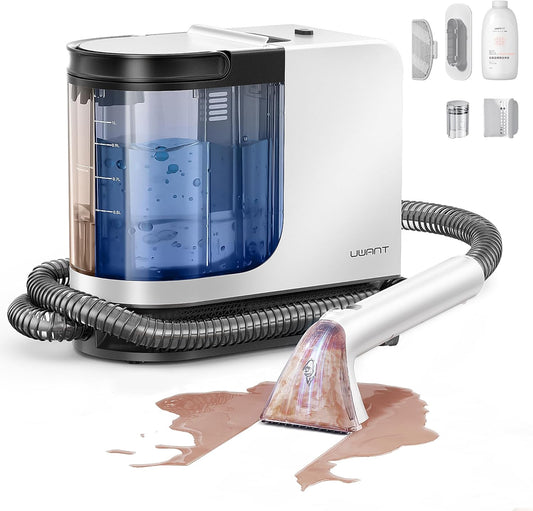 UWANT B300Pro リンサークリーナー｜18,000Pa・600W・2-in-1大容量タンク・プロ用ブラシ×3＋洗浄液｜車内/カーペット/ソファ/布製品対応