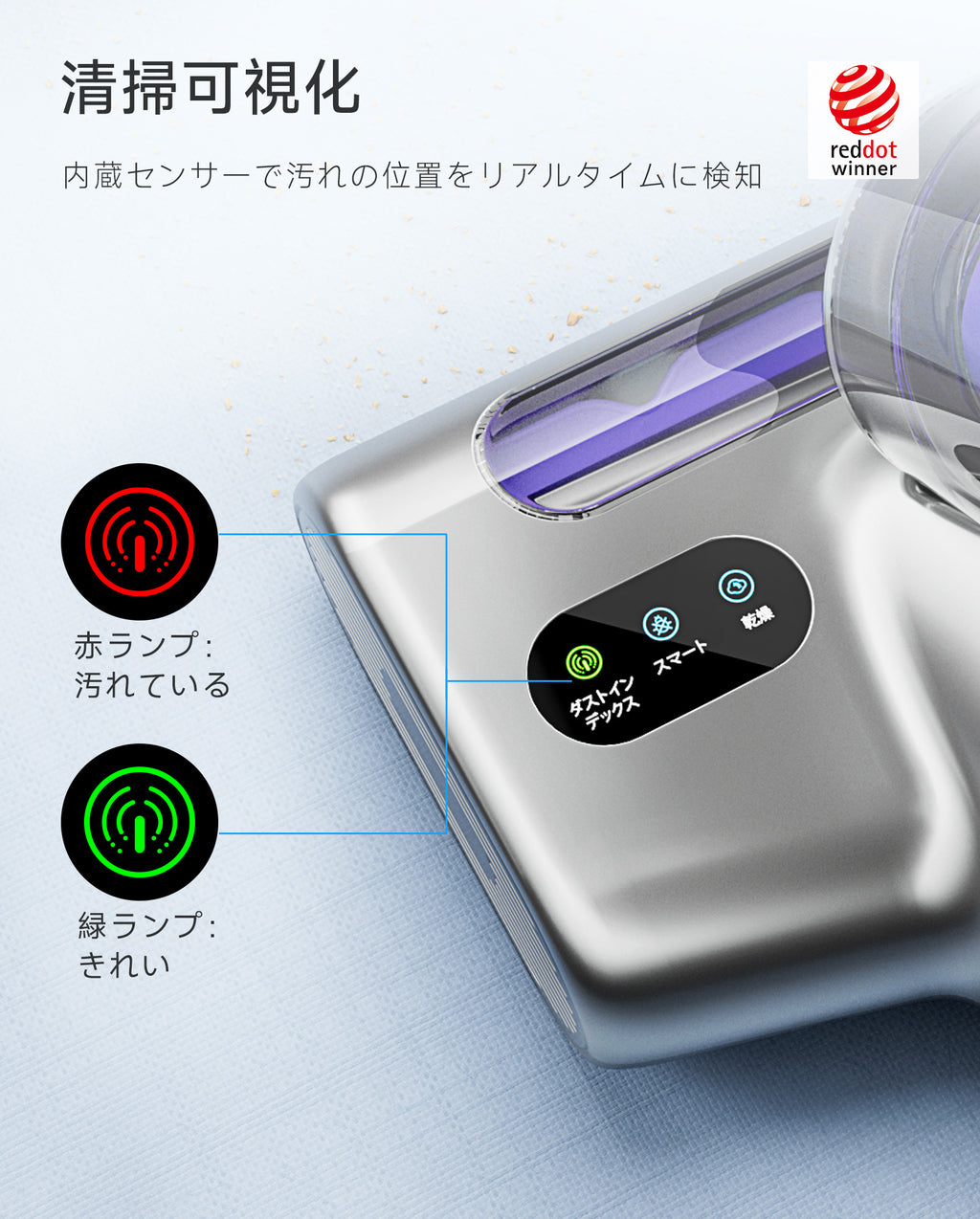 uwant M600 家族の眠りを守るために生まれた、uwant コードレス布団クリーナー M600。目に見えない汚れやダニをやさしく、そして確実に取り除き、清潔で心地よい睡眠環境をお届けします。