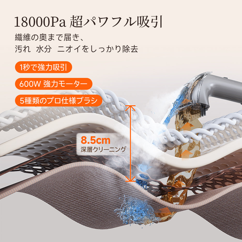 UWANT 高温スチームクリーナー B400｜強力除菌・ソファ・カーペット