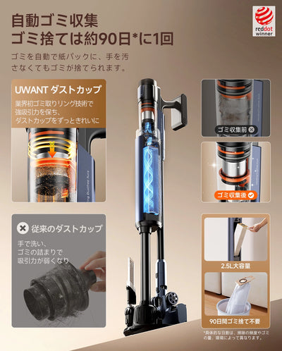 UWANT コードレス掃除機 V600