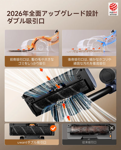 UWANT コードレス掃除機 V600