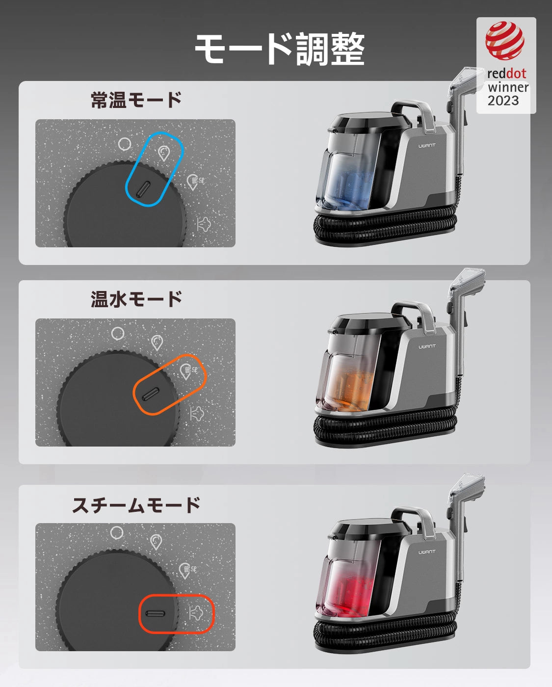 UWANT リンサークリーナー Y100 Steam ブラウングレー