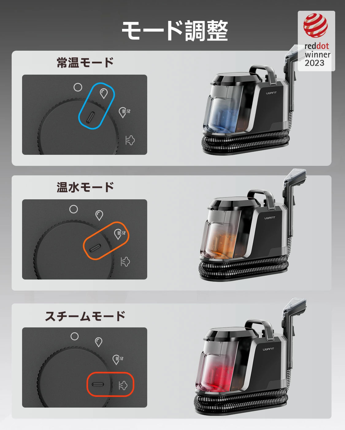 カーペットクリーナー UWANT Y100steam スチームクリーナー リンサー 絨毯クリーナー ソファ カーペット 掃除 車シート カーペット洗浄機 ラグ スポットクリーナー 布製品洗浄機 洗浄液付 バキュームクリーナー 18000Pa 絨毯クリーニング 染み抜