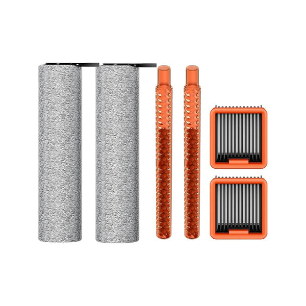 uwant D100 水拭き掃除機用交換部品 対応 消耗品セット 互換品 コードレス掃除機交換用 HEPAフィルター ローラーブラシ アクセサリー 消臭スティック (ローラーブラシ*2 フィルター*2 消臭スティック*2)