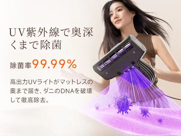 UWANT M600 布団クリーナー|18KPa強力吸引 UV除菌 65℃温風乾燥 ダブル UWANT M600 布団クリーナー|18KPa強力吸引 UV除菌 65℃温風乾燥 ダブル