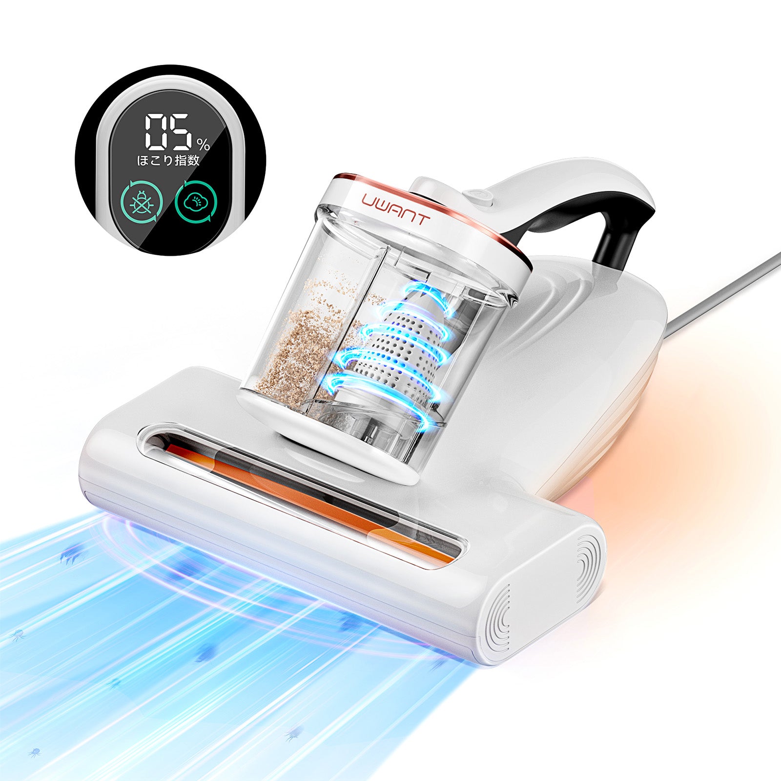 布団クリーナー M100抗アレルゲン性 紫外線&加熱付 布団掃除機 楽天市場】【BLACK FIRDAY ポイント最大70倍！】 更に3,000円OFF UWANT