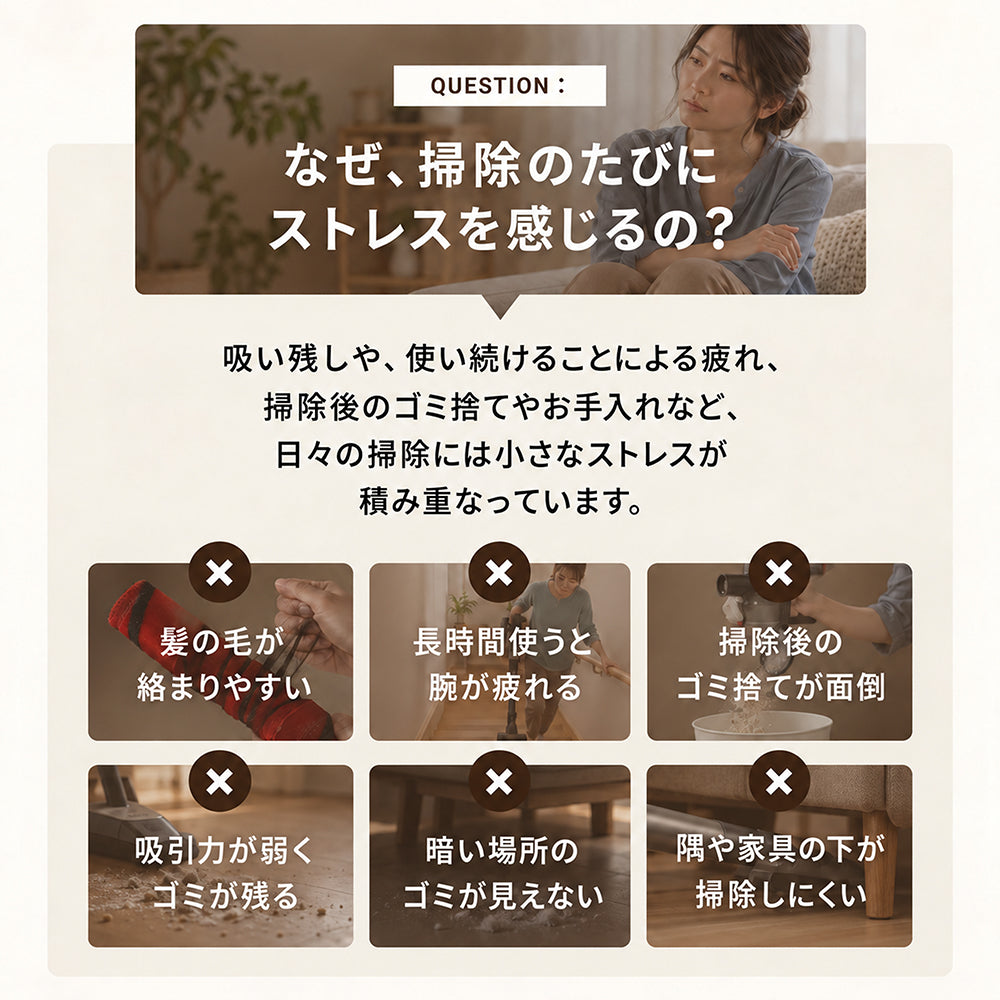 UWANT コードレス掃除機 V700Pro