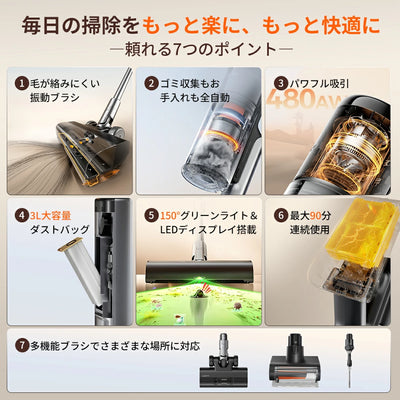 次世代の自動ゴミ収集掃除機｜UWANT V800 登場